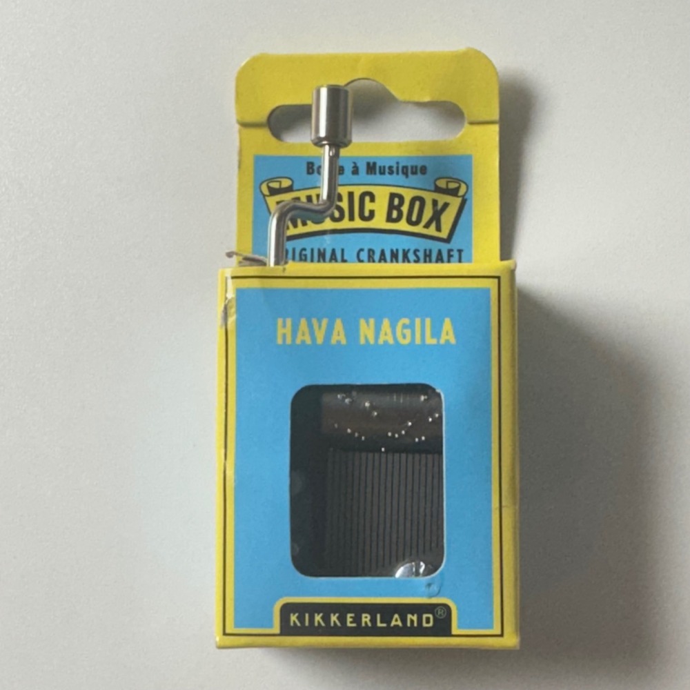 Kikkerland Hava Nagila Hand Crank Music Box Original Crankshaft 1244